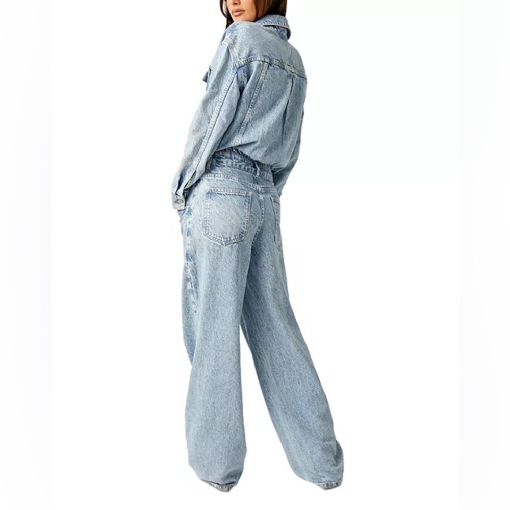 We The Free Light Blue Denim Jumpsuit - Picture 3 of 14